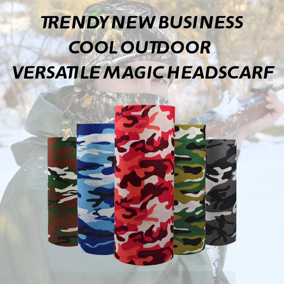 12 Bandane Unisex 55x55 Cm - Foulard In Poliestere Multiuso Per Capelli E Accessori - Foto 13