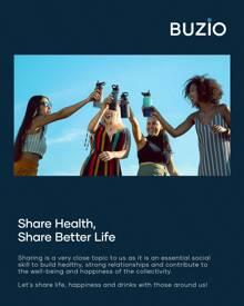 BUZIO Leakproof Insulated Water Bottle With 3 Caps, Double Wall Stainless Steel Modern Simple Thermo Flasks With Carrying Pouch