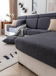 1 tấm bọc ghế sofa 3D họa tiết hoa, váy ghế sofa đa năng kiểu Châu Âu, tấm bảo vệ ghế sofa phong cách & đồ trang trí ngày lễ, thân thiện với vật nuôi, có thể giặt bằng máy, phù hợp với ghế sofa 1/2/3/4 chỗ ngồi và vỏ bọc ghế sofa hình chữ L - Màu xám đen - Xem 8