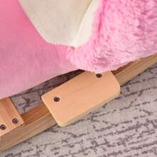 Fenicottero Rosa a Dondolo per Bambini dai 18 Mesi in Legno con Cinture di Sicurezza - Multicolore - Visualizzare 7