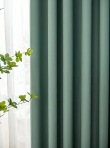 1 Stück Moderner Stil Polyester Verdunkelungsvorhang, Hohe Präzision, Geeignet Für Wohnzimmer, Schlafzimmer Und Verschiedene Raumtypen