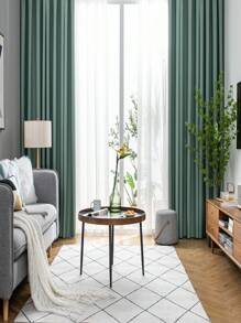 1 Stück Moderner Stil Polyester Verdunkelungsvorhang, Hohe Präzision, Geeignet Für Wohnzimmer, Schlafzimmer Und Verschiedene Raumtypen