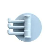 4 Móc treo đồ 3 nhánh không gây hư hại, có thể xoay, móc đa năng cho phòng tắm và nhà bếp - móc dính - Xem 11