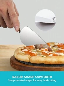 1pc Stainless Steel Cake Shovel Knife Pie Pizza Cheese Server Divider Knives Baking Tools Baking Accessories Cake Stand