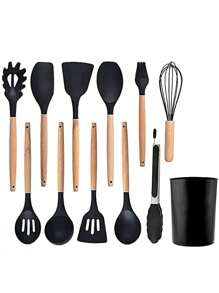 6pcs/12pcs Baking Silicone Scraper, Spatula, Brush Set, Baking Tool
