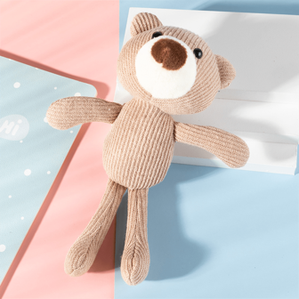 1pc Kids Teddy Bear Knit, Teddy Bear Pendant, Plush Doll, Children's Fashion Accessory, Photography Prop, Clothing Accessory, Cute Doll Doll, Christmas Gift, Christmas Tree Decoration, New Year Blessing