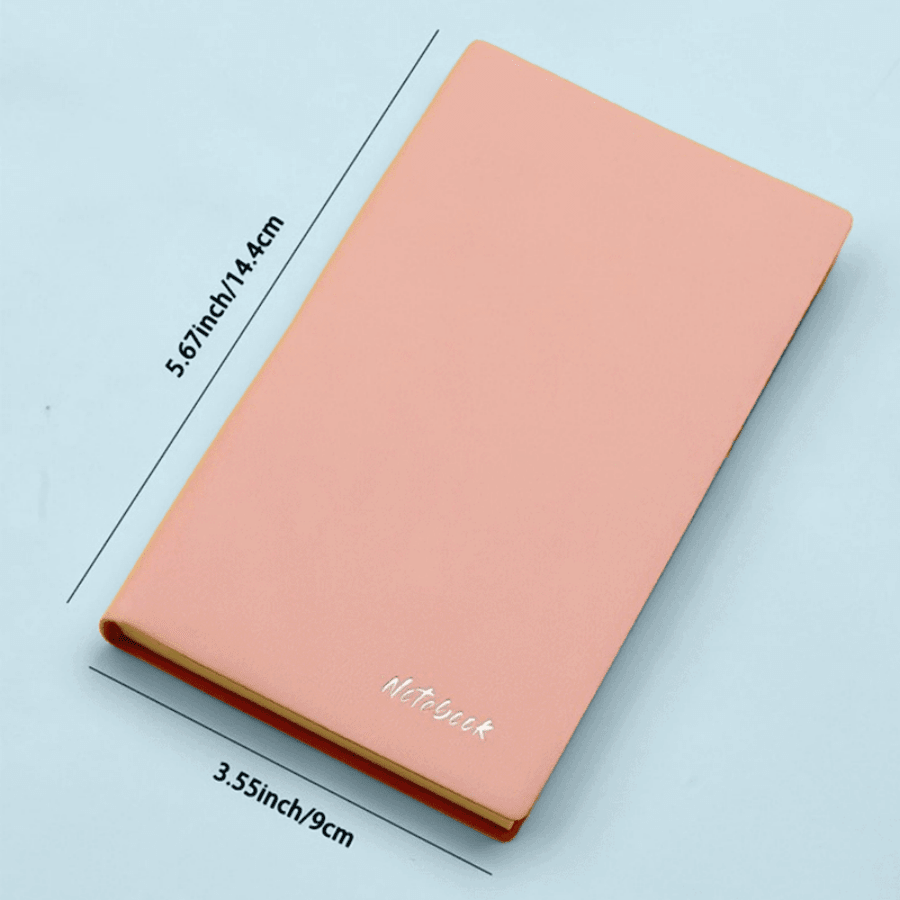 100 Sheets A7 Cute Faux Leather Mini Notebook Portable Waterproof Cover