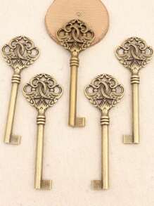 5pcs/Pack 3.1*8.8cm Antique Alloy Large Key Shaped Pendant For Necklace/Key Chain Diy Jewelry Making
