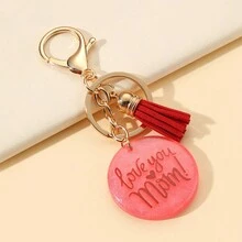 1 PC Mother's Day Gift, Keyring, Caring MAMA, German, Resin Tassels, Keychain, Bag Pendant For Mama, Girls, Phone Pendant - Multicolor - View 13