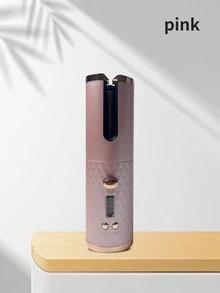 可充電無線自動捲髮器，快速加熱，並自動關機捲髮器捲髮棒護髮工具 - 彩色 - 查看 7