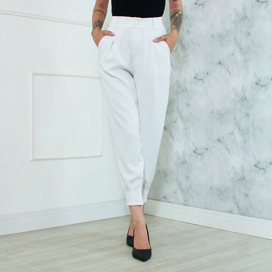 Women Pants - trắng - Xem 1