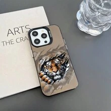 1 Miếng Thiết kế Hổ Mờ Chống trượt Chống giọt bắn Ốp lưng & bao da điện thoại Tương thích với iPhone - đen[0] - Xem 11