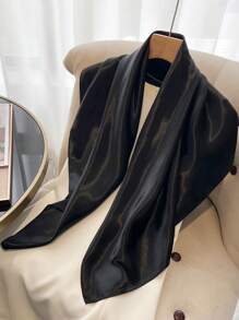 1pc Imitate Silk Solid 90 Color Bandana, Sunscreen, Light Cardigan, All-Match Decoration Scarf Bandana,Hair Band,Head Band Ideal For Dressing Up Your Look - Multicolor - View 7