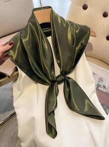 1pc Imitate Silk Solid 90 Color Bandana, Sunscreen, Light Cardigan, All-Match Decoration Scarf Bandana,Hair Band,Head Band Ideal For Dressing Up Your Look - Multicolor - View 6