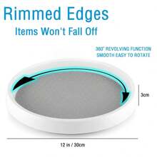 Rotating Anti-Slip Cupboards, Refrigerator Spice Individual For Bathroom, Organizer Rotating Kitchen Pantry, Table,