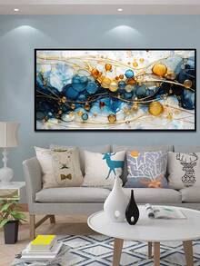 1張現代抽象彩色氣泡藝術油畫海報,適用於卧室、客廳、書房、辦公室、娛樂室、餐廳、酒店的壁飾 - 彩色 - 查看 3