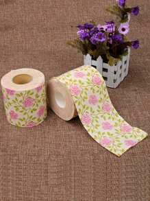 1/3 Piezas Papel De Seda Estampado Creativo Con Diseño Vintage Y Flores De Rosa - Multicolor - Ver 2
