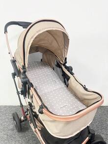 Gray Star Print Baby Stroller Seat Cushion - Grey - View 2