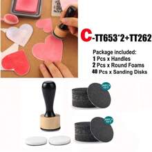 CYFUN DESIGN 3/10/16/20/13/53/43/33pcs Ink Mixing Sponge Tools