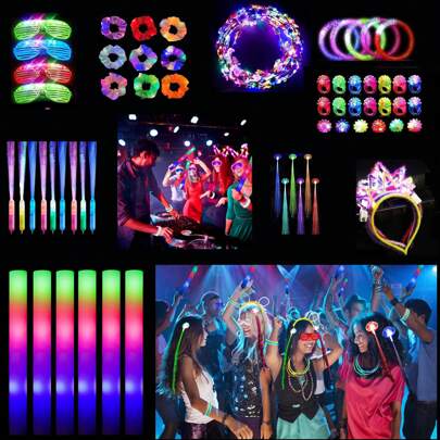 A Wide Selection Of Glow Neon Party Supplies In The Dark Glow Sticks, Glow Glasses, Glow Garlands, Glow Rings, Glow Sticks, Glow Headband Party Bags For Birthdays, Weddings, Pool Parties, Concert Camping, Graduation Parties, Sporting Events, Shows, Music Festivals Including Gifts For Kids