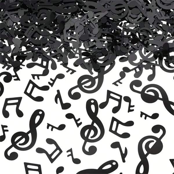 1000pcs, Music Confetti, Music Note Cutouts Black, Musical Confetti Notes For Music Party Recital Reception Baby Shower Wedding And Birthday Party Decoration, Party Supplies, Wedding Supplies, Birthday Supplies, Cool Stuff, Cheap Stuff Summer, School