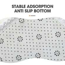 3pcs Solid Color Bathroom Rug Set, Toilet Seat Cover, Non-Slip Floor Mat - White - View 5