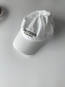 One American Style Letter Embroidery Quick-Drying Baseball Cap, Spring Summer Thin Streetwear Nylon Soft Top Sunhat And Anti-UV Cap, Dopa Color Series Thin Brim Baseball Cap - Letter Quick Dry Baseball Cap - View 15