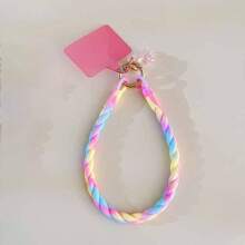 Macaron Color Lanyard Card Phone Lanyard Wind Night Light Mobile Phone Chain Wrist Rope Gifts For Mother, Family, Friends, Birthday, Holiday Phone Charm