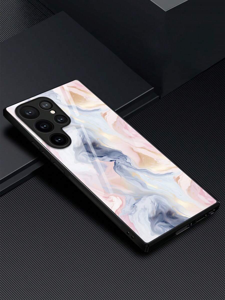 1入組yanzhi系列玻璃手機殼,適用於蘋果和三星型號 - 彩色 - 查看 1