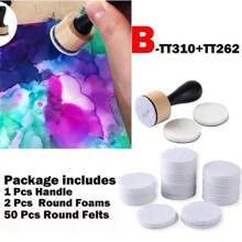 CYFUN DESIGN 3/10/16/20/13/53/43/33pcs Ink Mixing Sponge Tools