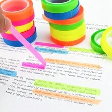 20 Rolls Transparent Sticky Notes Tape, Tearable Waterproof Index Tabs, Pasteable Sticky Notes Tape For Reading, Take Notes, Classify - Multicolor - View 4