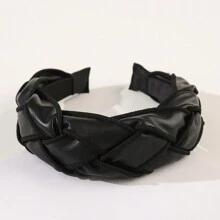 Boho 1pc Faux Leather Braided Hairband,Hairband,Hair Hoop,Hair Accessories Headbands
