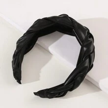 Boho 1pc Faux Leather Braided Hairband,Hairband,Hair Hoop,Hair Accessories Headbands