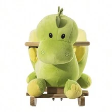 HOMCOM Baby Rocking Horses & Animals - Green - View 4