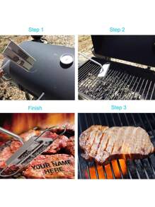 Bbq Branding Iron With Letters For Grilling - Silver - View 5