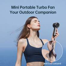 JISULIFE Portable Handheld Fan,Speed(1-100) Adjustable Turbo Mini Fan,5000mAh Battery Rechargeable Personal Fan With Metal Body,Digital Display,Gifts For Women Men Travel/Camping/Outdoor