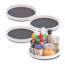Rotating Anti-Slip Cupboards, Refrigerator Spice Individual For Bathroom, Organizer Rotating Kitchen Pantry, Table,