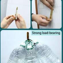 8pcs/24pcs/40pcs/80pcs Magic Hook, Traceless Wall Picture Hanger For Wedding Photos, Self-Adhesive Hook For All Kinds Of Walls Without Damaging The Surface, Suitable For All Surfaces.,Renovation Stickers Peel Wall Panels,Wall Paper, Wallpapers,Spring Decoration Items Refresh Your Home,Rama Decoration Stickers Gifts Birthday Graduation - White - View 10