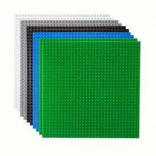 Placa de base de bloques de construcción de 32x32 compatible con las principales marcas, viene con una base universal de 10x10 pulgadas [color aleatorio] - Multicolor - Ver 10