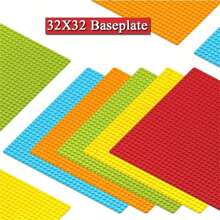 Placa de base de bloques de construcción de 32x32 compatible con las principales marcas, viene con una base universal de 10x10 pulgadas [color aleatorio] - Multicolor - Ver 6