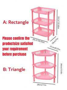 1入組多層廚房收納架 - 粉色 - 查看 2