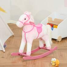 HOMCOM Baby Rocking Horses & Animals - Pink - View 8