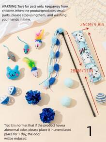 Cross-Border Excellent Set Of Cat Toys, Funny Pet Toys For Cats To Play And Relieve Boredom - Multicolor - View 2
