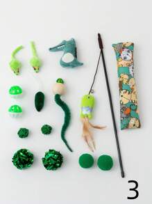 Cross-Border Excellent Set Of Cat Toys, Funny Pet Toys For Cats To Play And Relieve Boredom - Multicolor - View 3