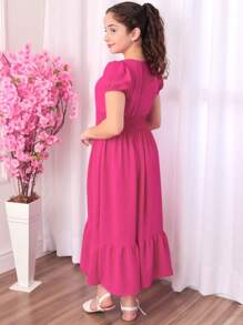 Young Girls Dresses - Rosa Fucsia - Ver 3