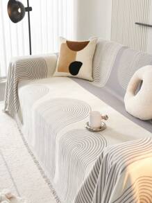 1pc Snowy Modern Anti-Slip Sofa Cover Sofa Towel, Suitable For Various Seasons, For Sofa, Tablecloth, Picnic Mat, Multi-Functional, For Bedroom, Living Room, Office, Outdoors, Modern And Stylish.