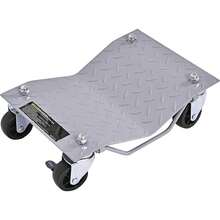 4 X Maneuvering Aid, Maneuvering Jack With Brake & Handle For Car & Car, Car Jack With Anti-Slip Surface For Car Repair & Moving, Tire Change Up To 680kg Loadable, Grey - 均碼 - 查看 1