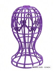 Lantern-Shaped Plastic Wig Rack Hat Rack Foldable Multi-Purpose Wig Head Rack Storage Rack Wig Accessories
