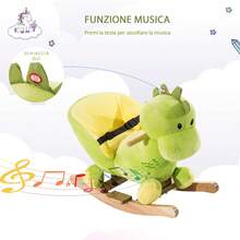 HOMCOM Baby Rocking Horses & Animals - Green - View 5