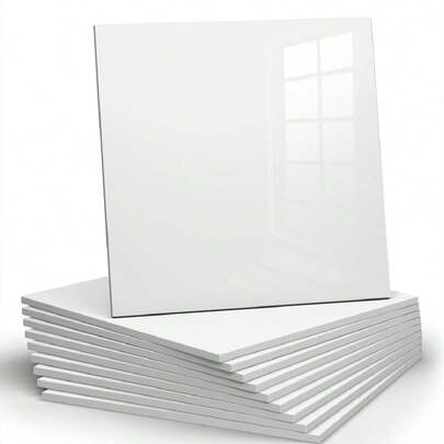 10pcs 0.9㎡ White 3d Tile Sticker Self-Adhesive Waterproof & Anti-Moisture For Wall Decoration And Refurbishment, Renovation Stickers Peel Wall Panels, Wall Paper, Wallpapers, Spring Decoration Items Refresh Your Home, Festival Decoration Stickers Gifts Birthday Graduation Room Decor Home Decor Bathroom Decor Bedroom Decor Room Decoration Stuff Living Room Decor House Decor Home Decor Living Room